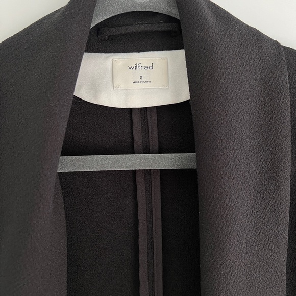 Aritzia Wilfred Chevalier Jacket Blazer, Black, Size 8 - Picture 6 of 9